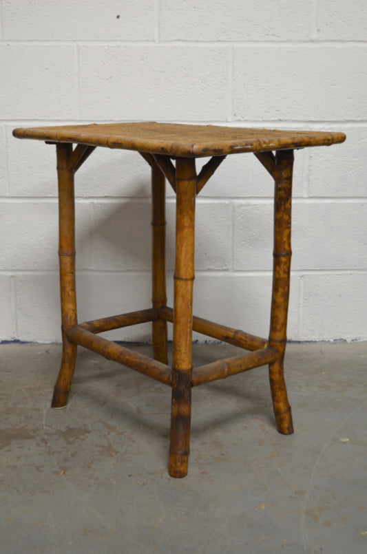 Antique Bamboo Side Table