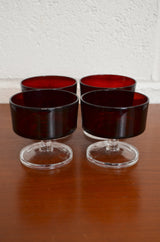 Set Of 4 Vintage Glasses