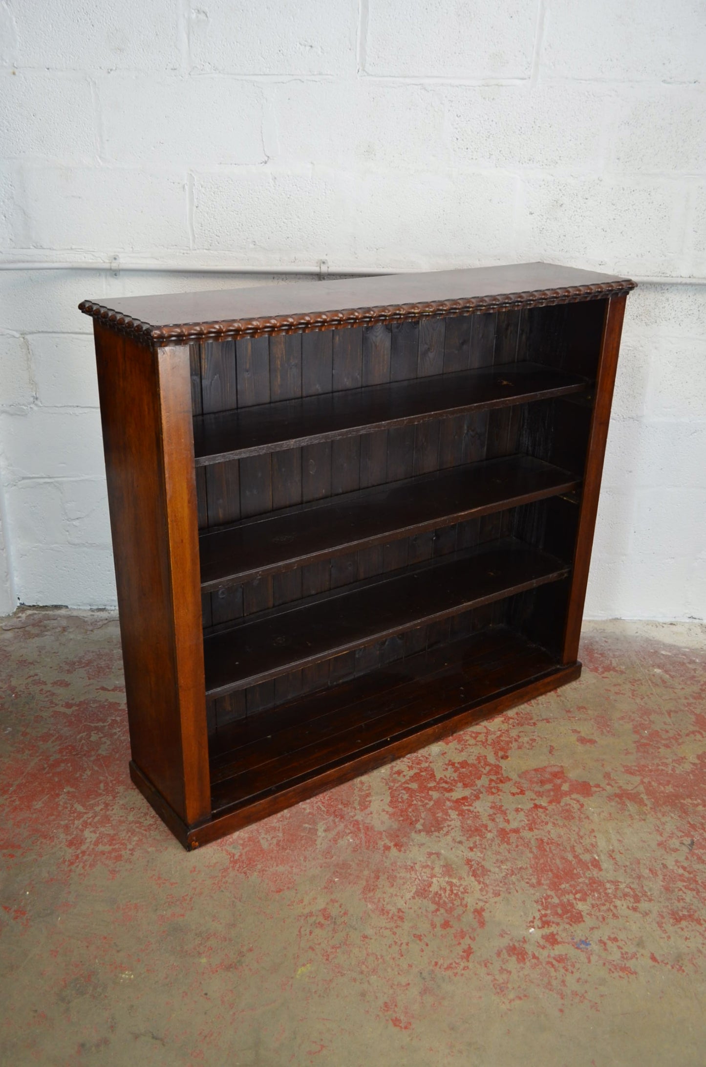 19th Century Open Window Mahogany Bookcase