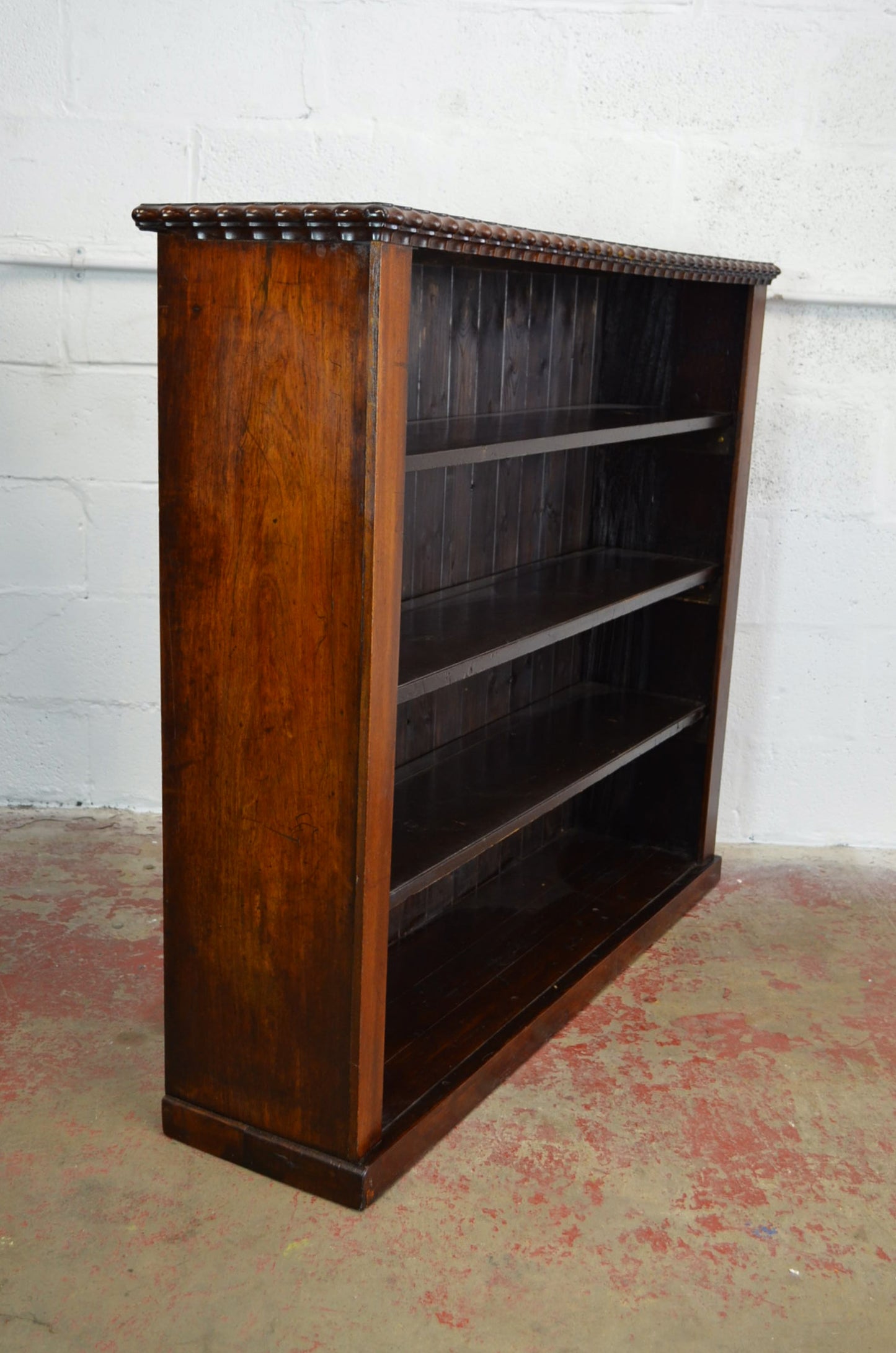 19th Century Open Window Mahogany Bookcase