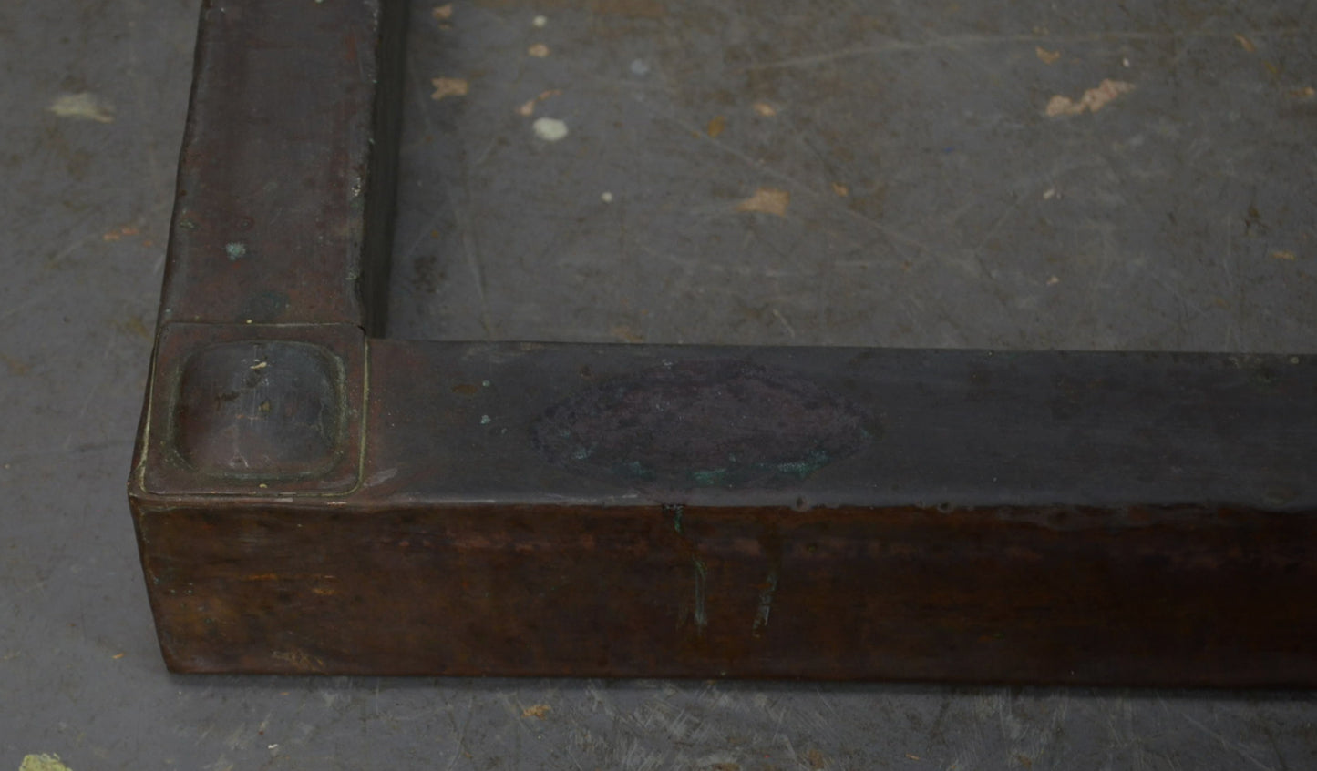 An Arts & Crafts Copper Fire Curb Fender