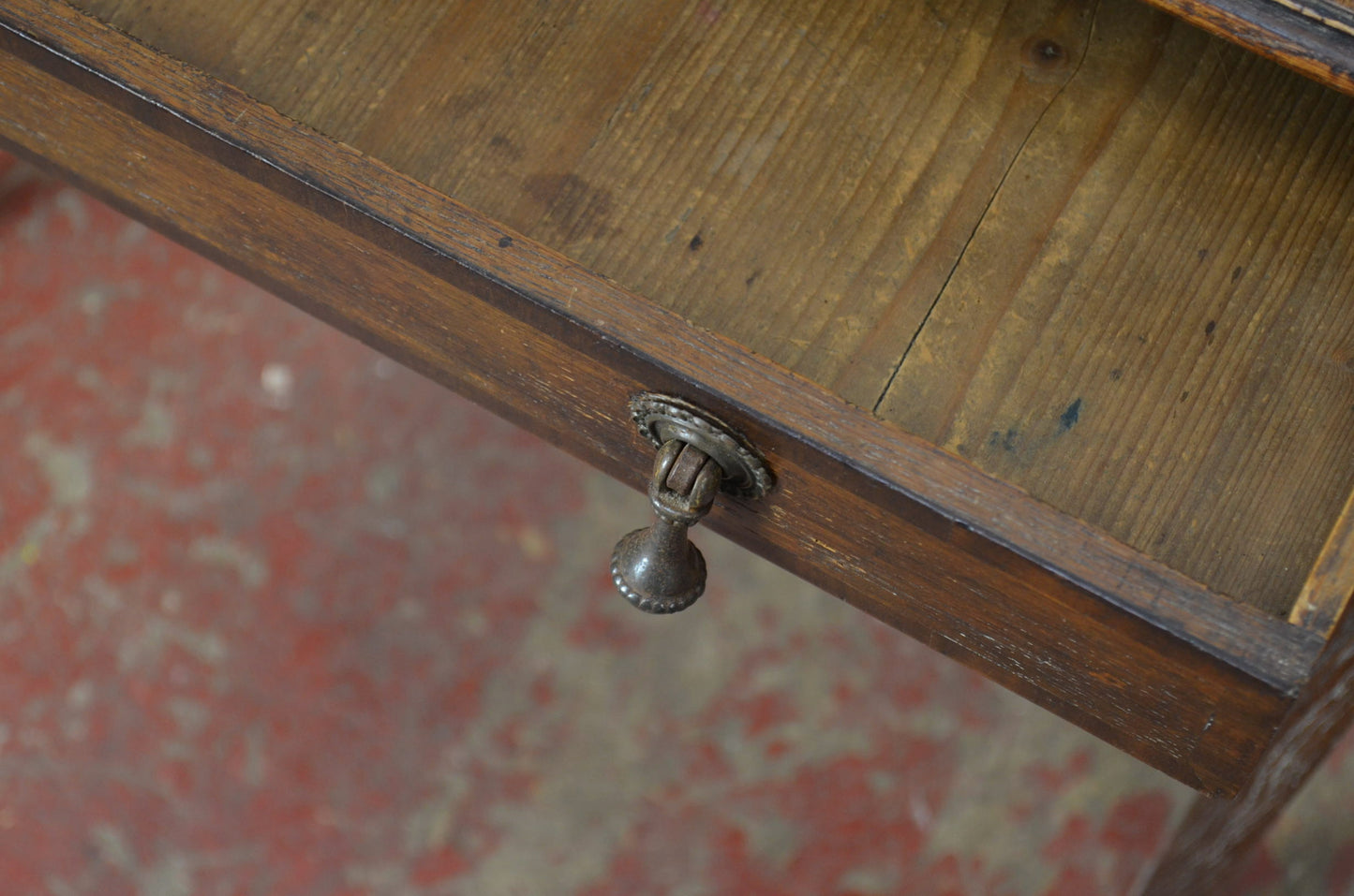 A Late 18th Century George III Oak Side Table/Writing Table