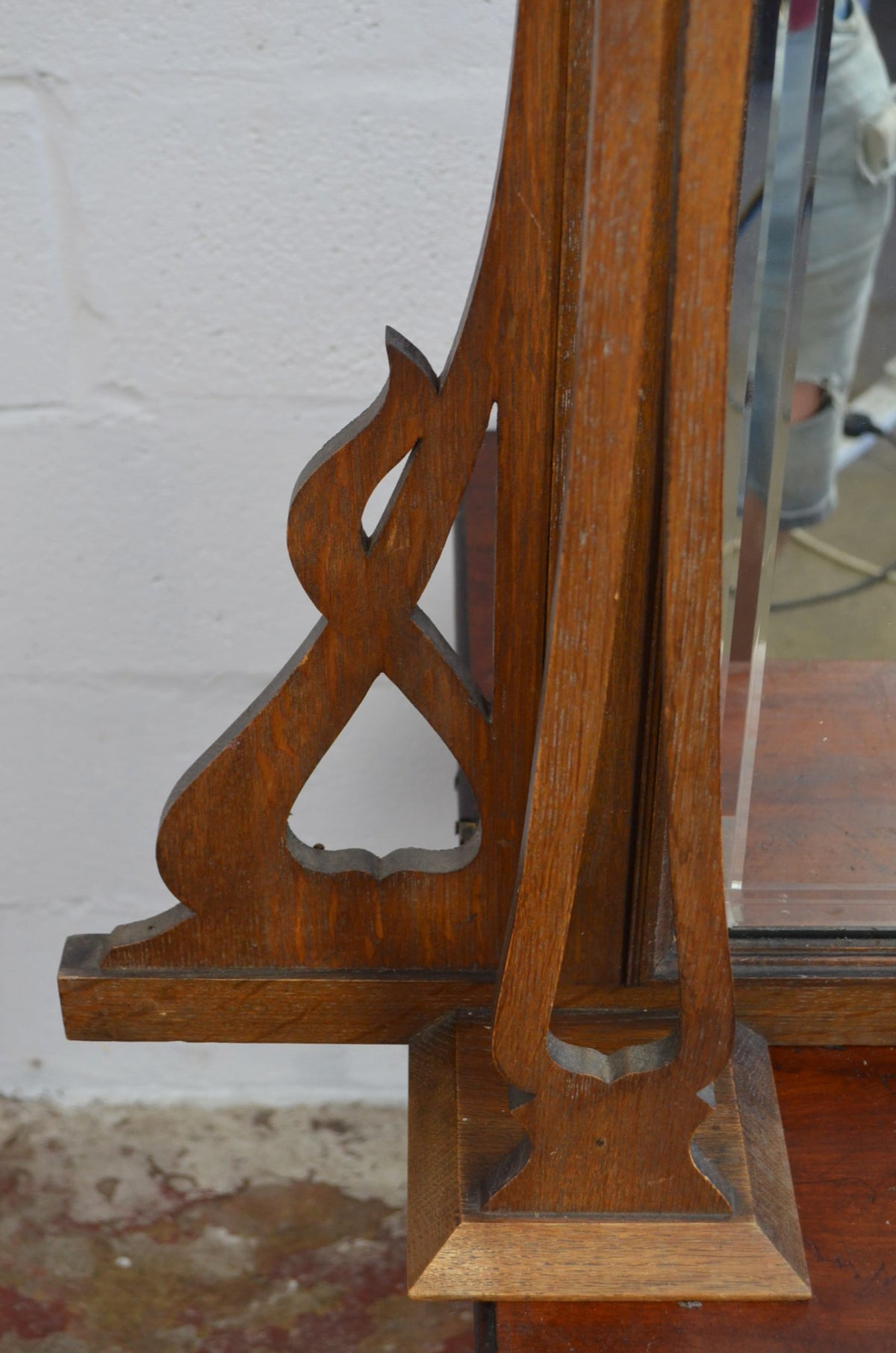 Arts & Crafts Overmantel/Hallway Mirror