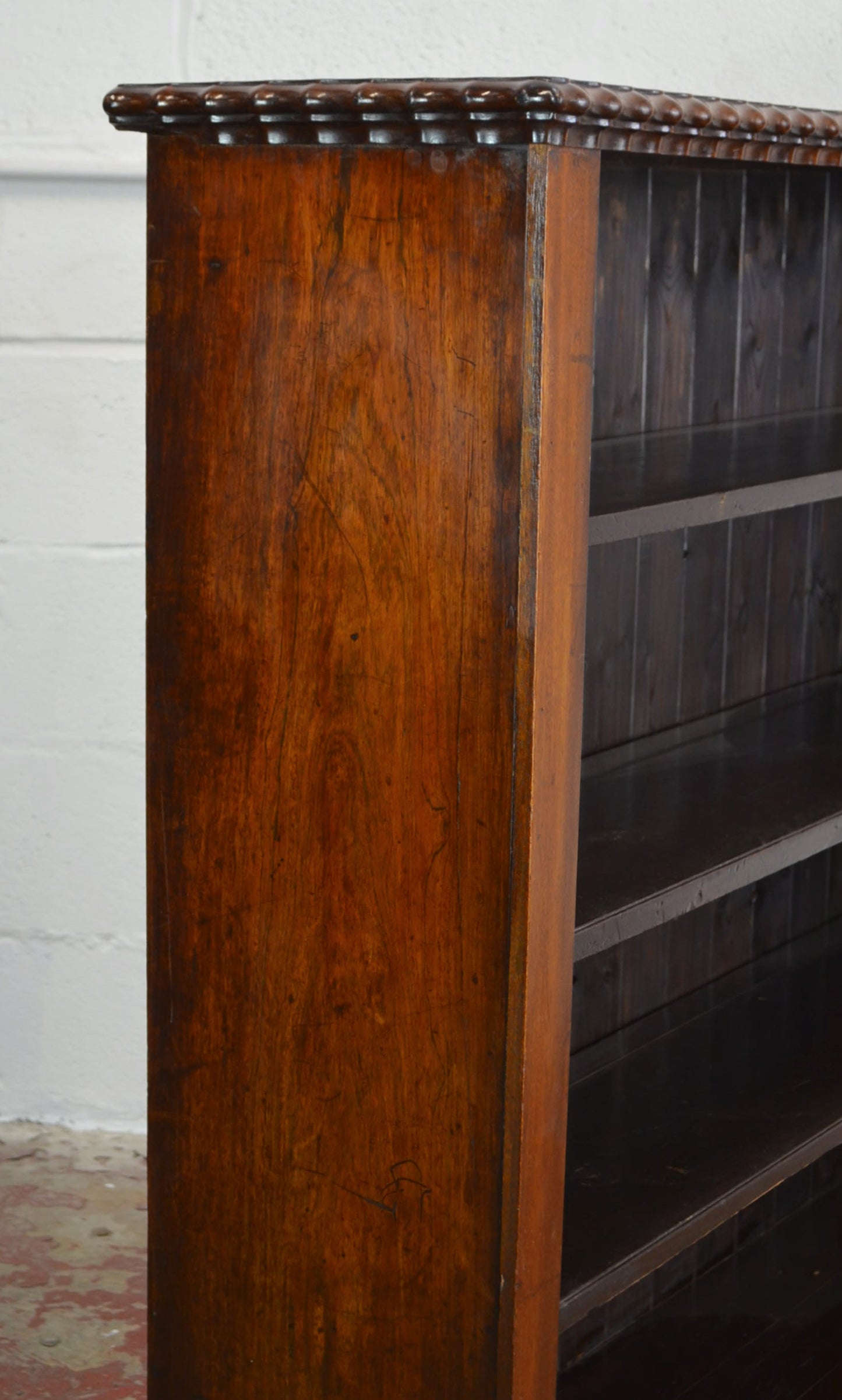 19th Century Open Window Mahogany Bookcase