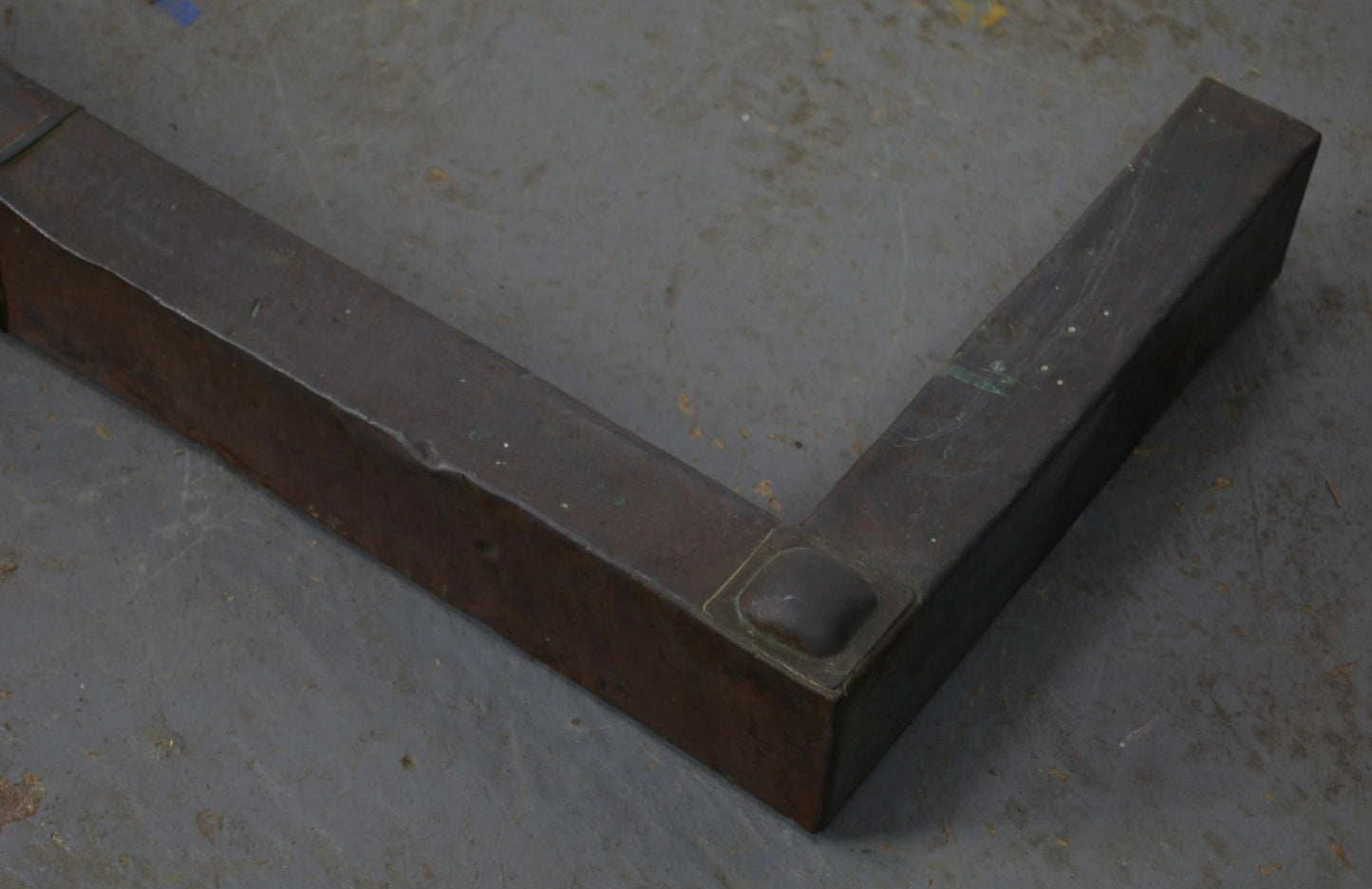 An Arts & Crafts Copper Fire Curb Fender