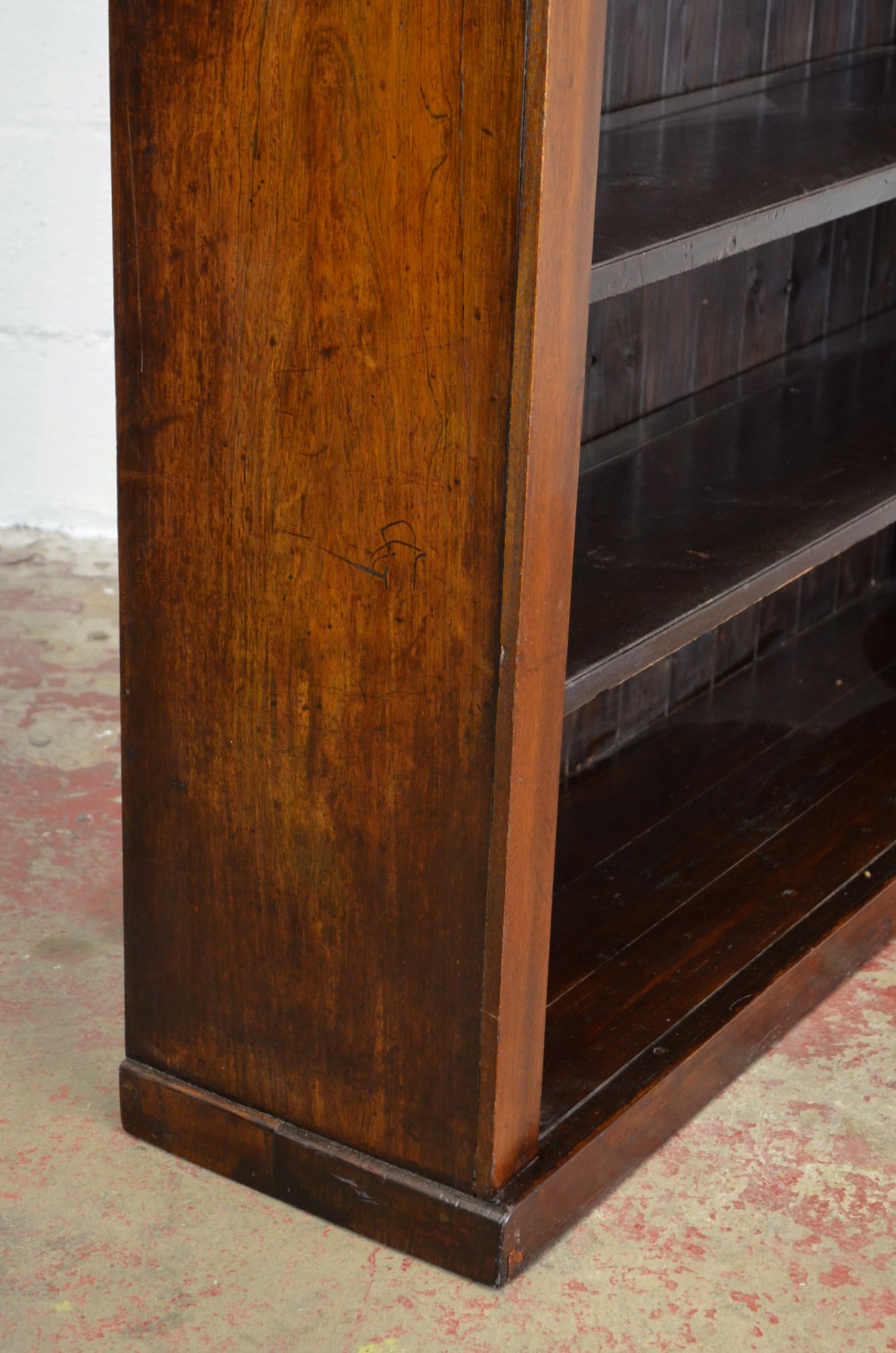 19th Century Open Window Mahogany Bookcase
