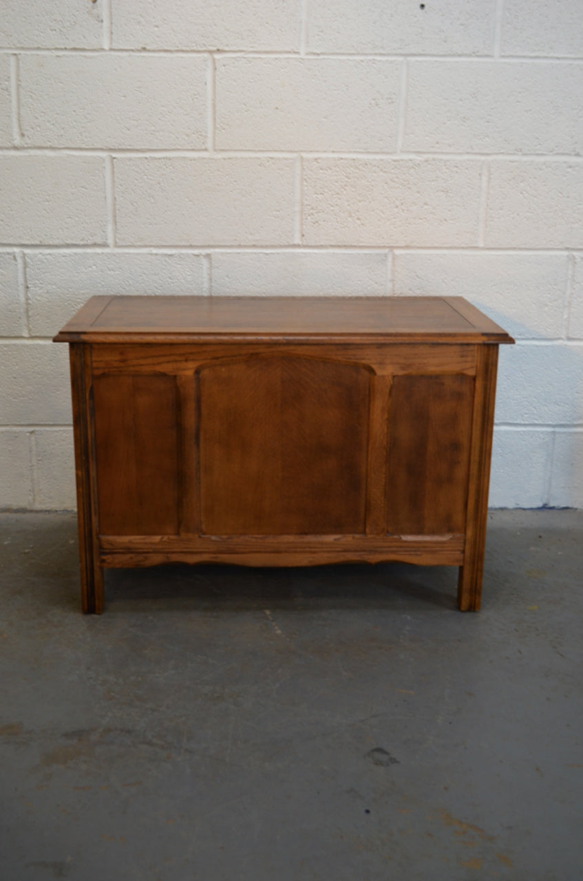 Vintage Oak Blanket Box