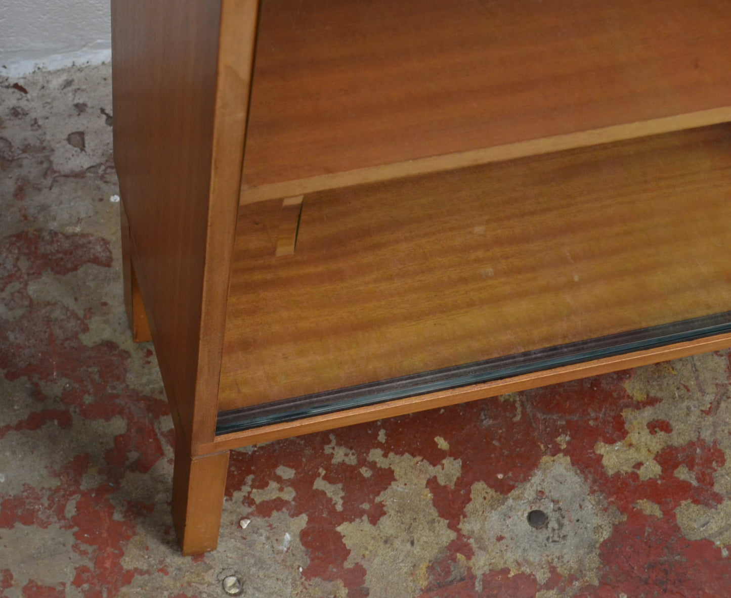 Vintage Mid Century Teak Long Bookcase