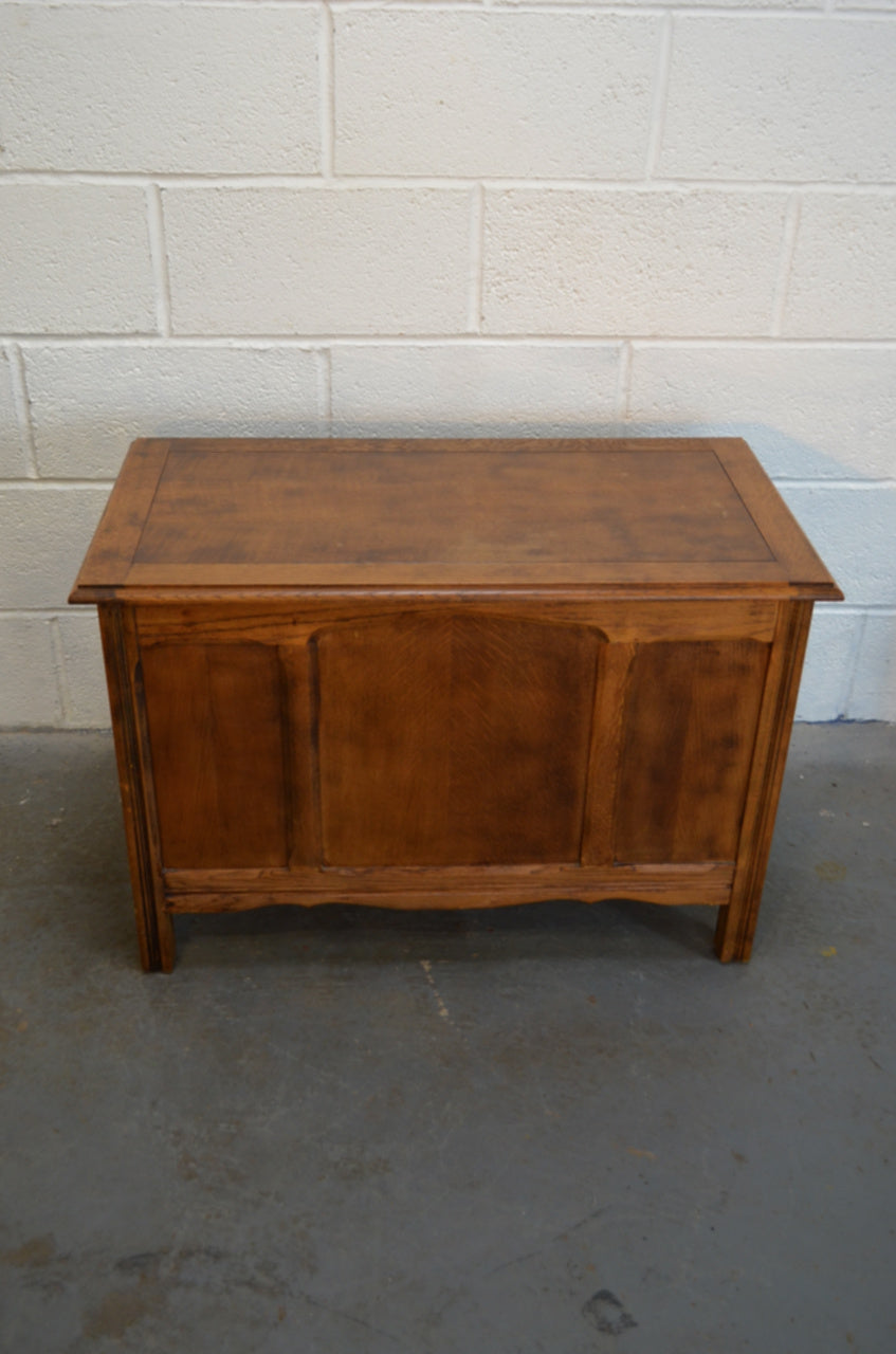 Vintage Oak Blanket Box