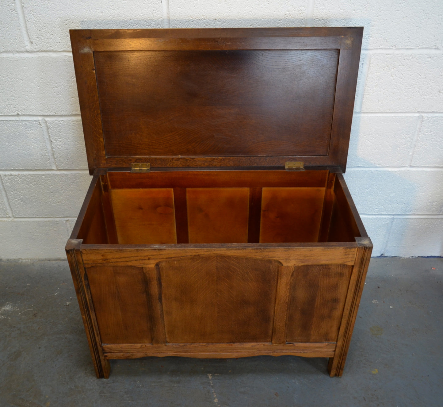 Vintage Oak Blanket Box