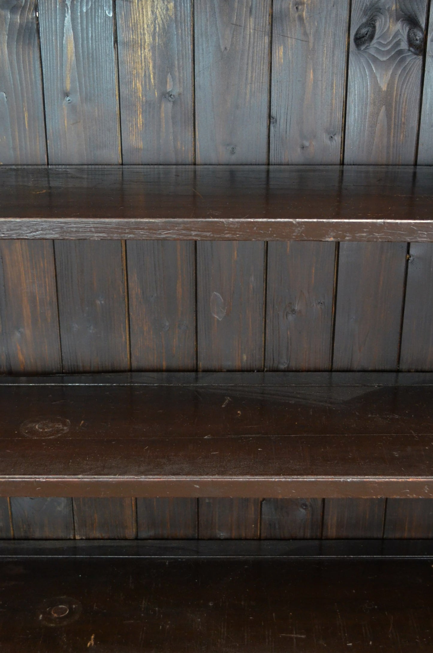 19th Century Open Window Mahogany Bookcase