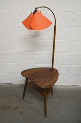 Mid Century Floor Lamp With Table
