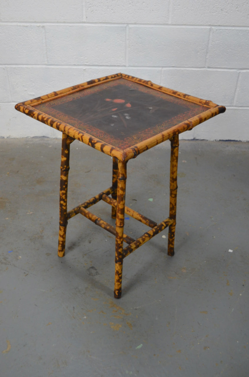 Antique Bamboo Side Table