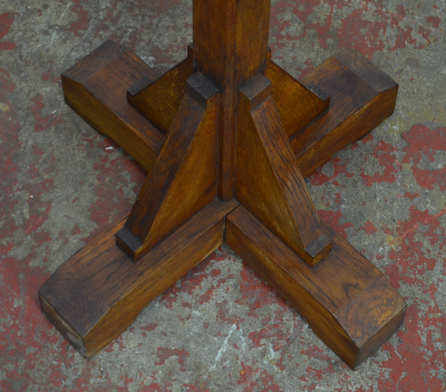 Vintage Industrial Oak Coat Stand