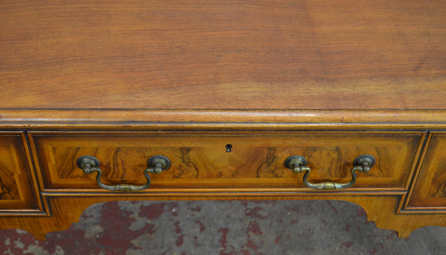 Waring & Gillow - A Queen Anne Revival Walnut Writing Table Desk