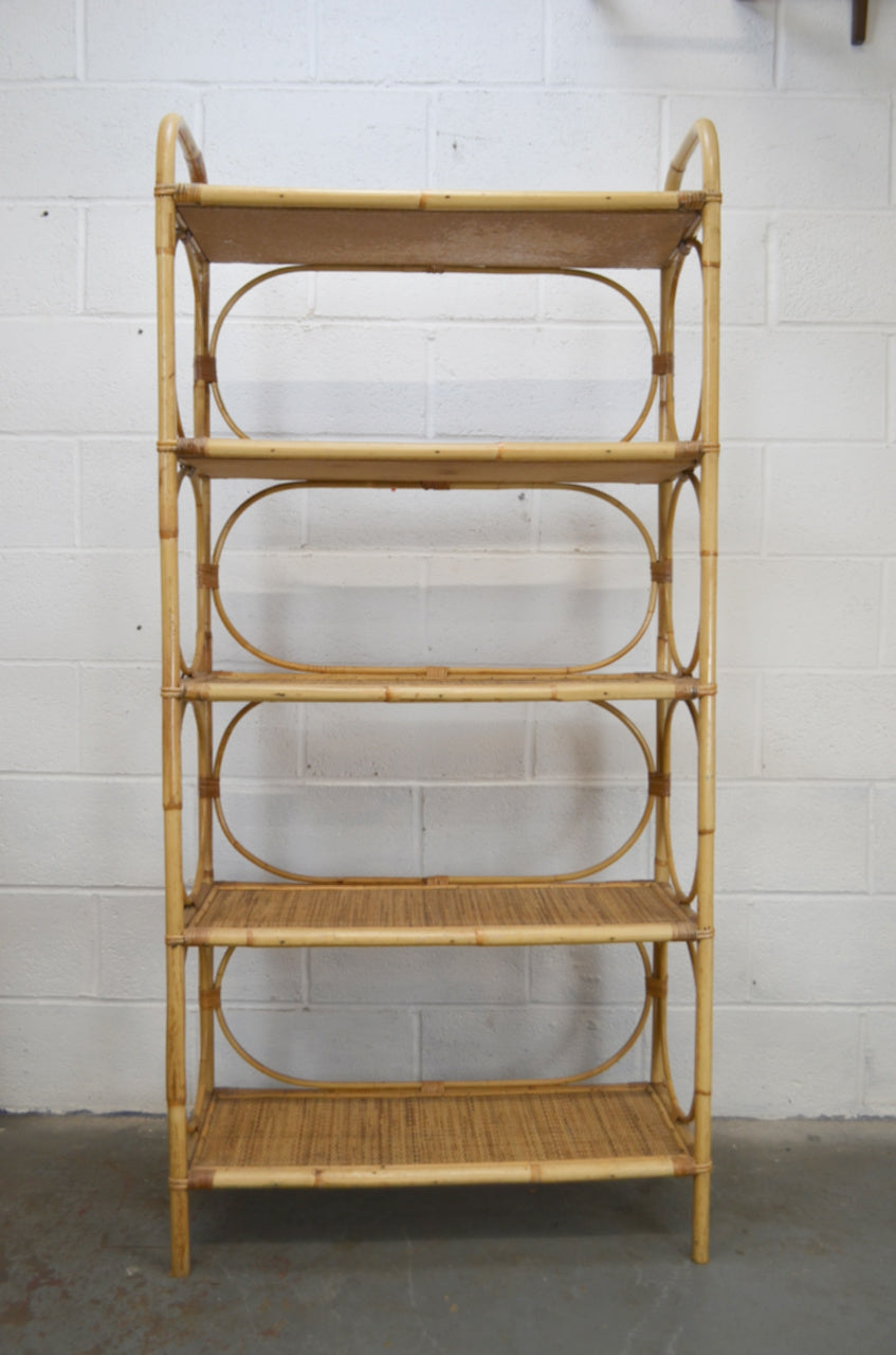 Vintage Bamboo Bookshelf  (large)