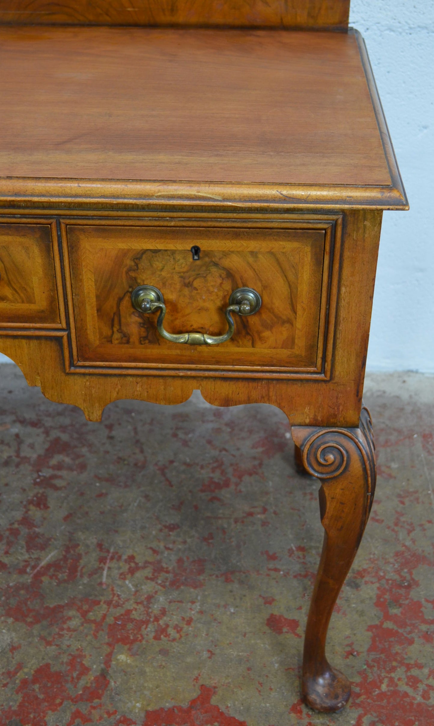 Waring & Gillow - A Queen Anne Revival Walnut Writing Table Desk