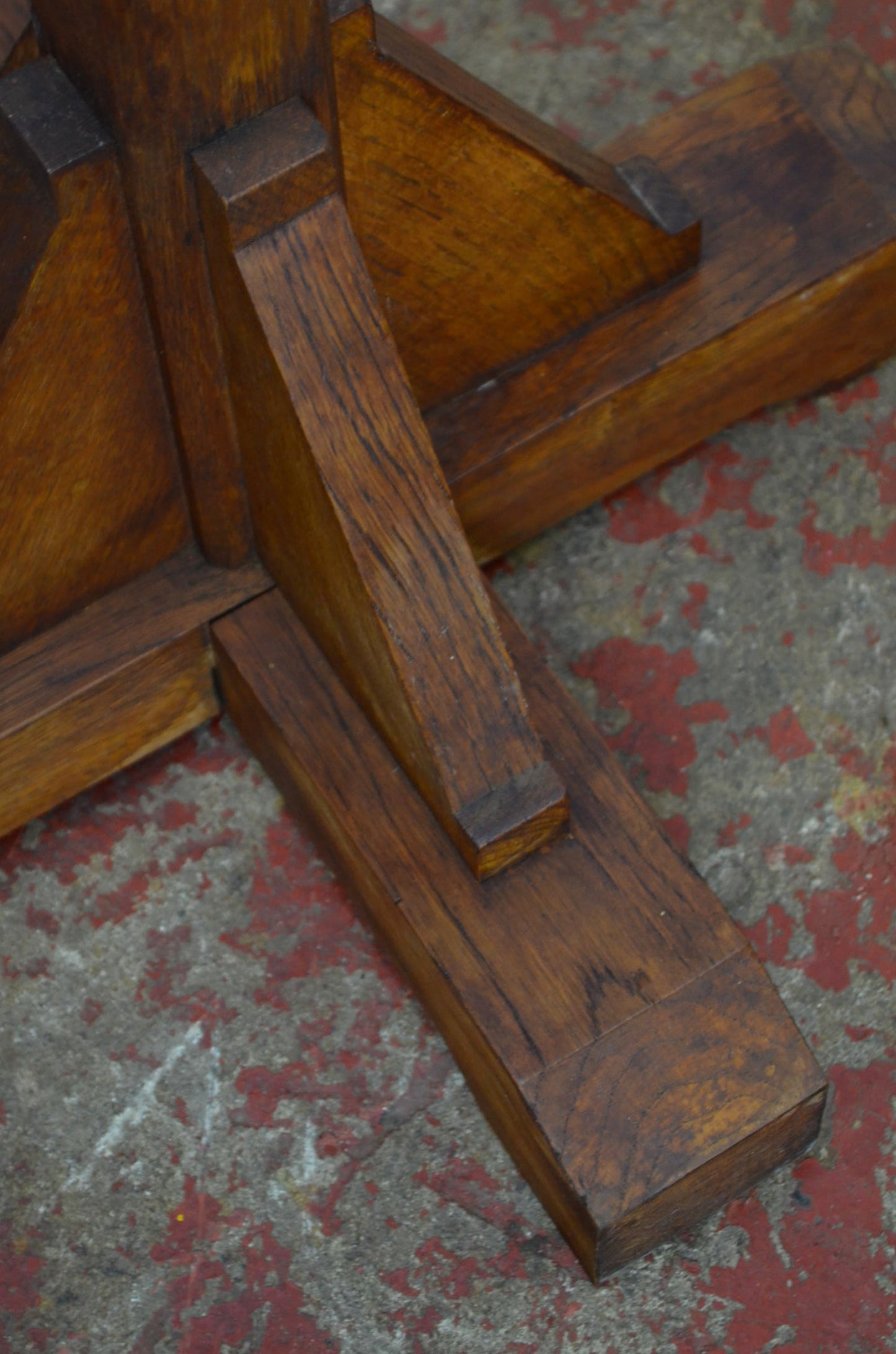 Vintage Industrial Oak Coat Stand