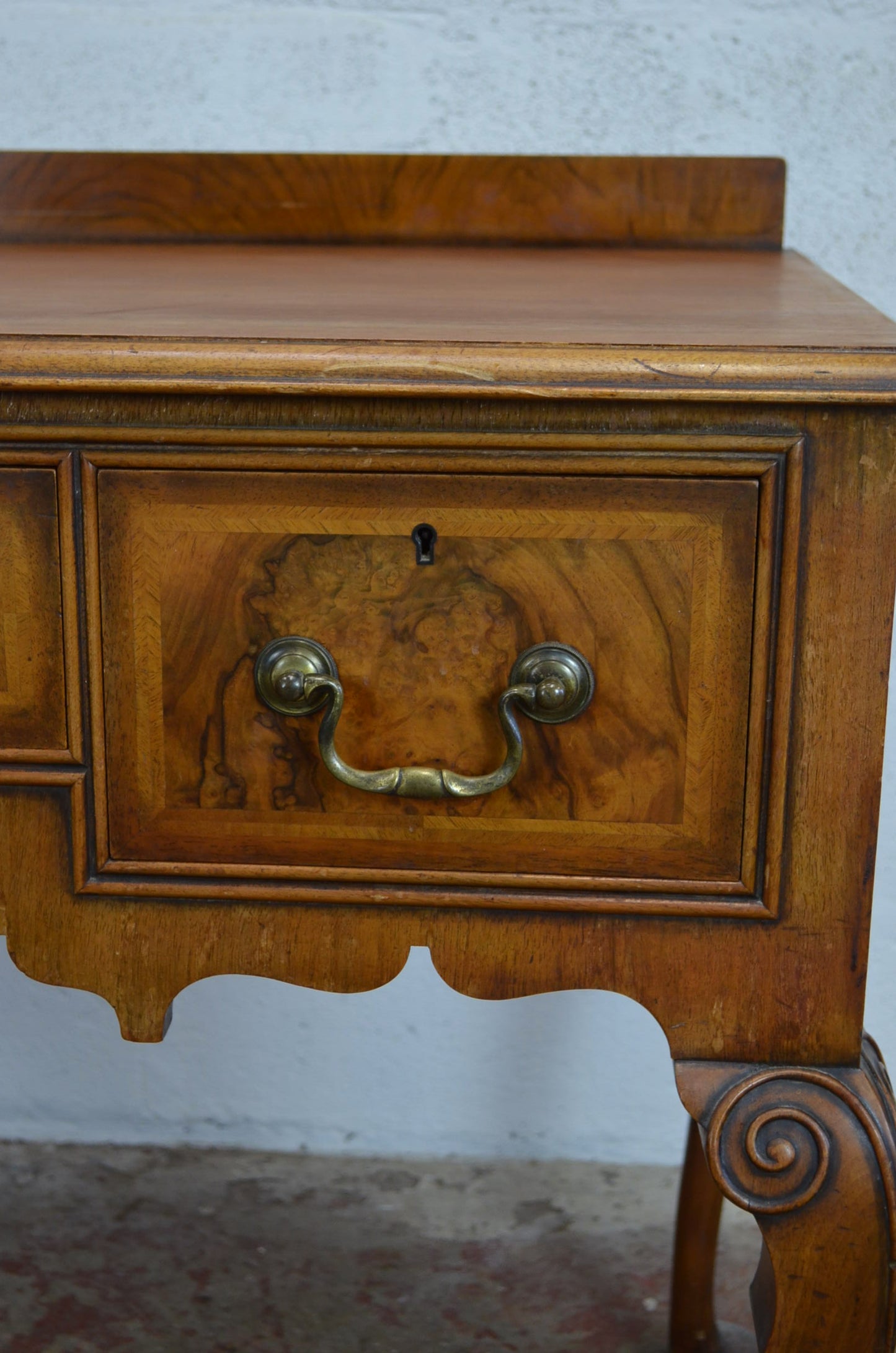 Waring & Gillow - A Queen Anne Revival Walnut Writing Table Desk