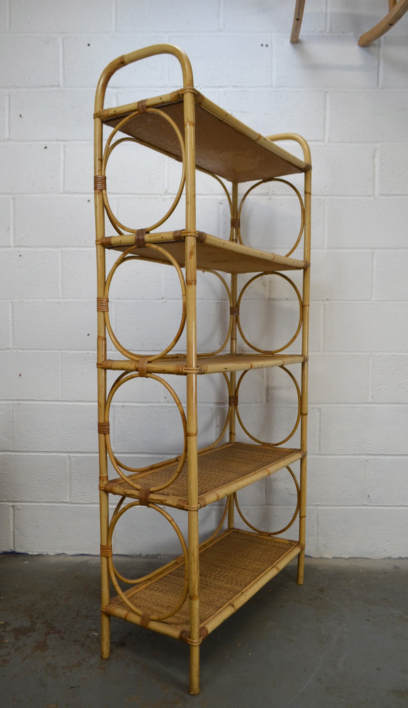 Vintage Bamboo Bookshelf  (large)