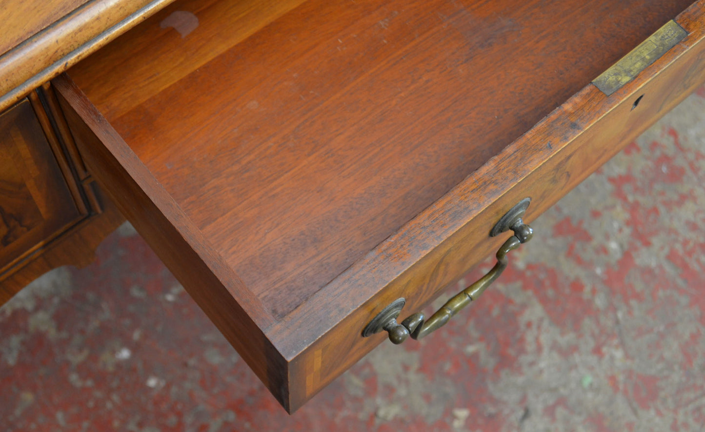 Waring & Gillow - A Queen Anne Revival Walnut Writing Table Desk