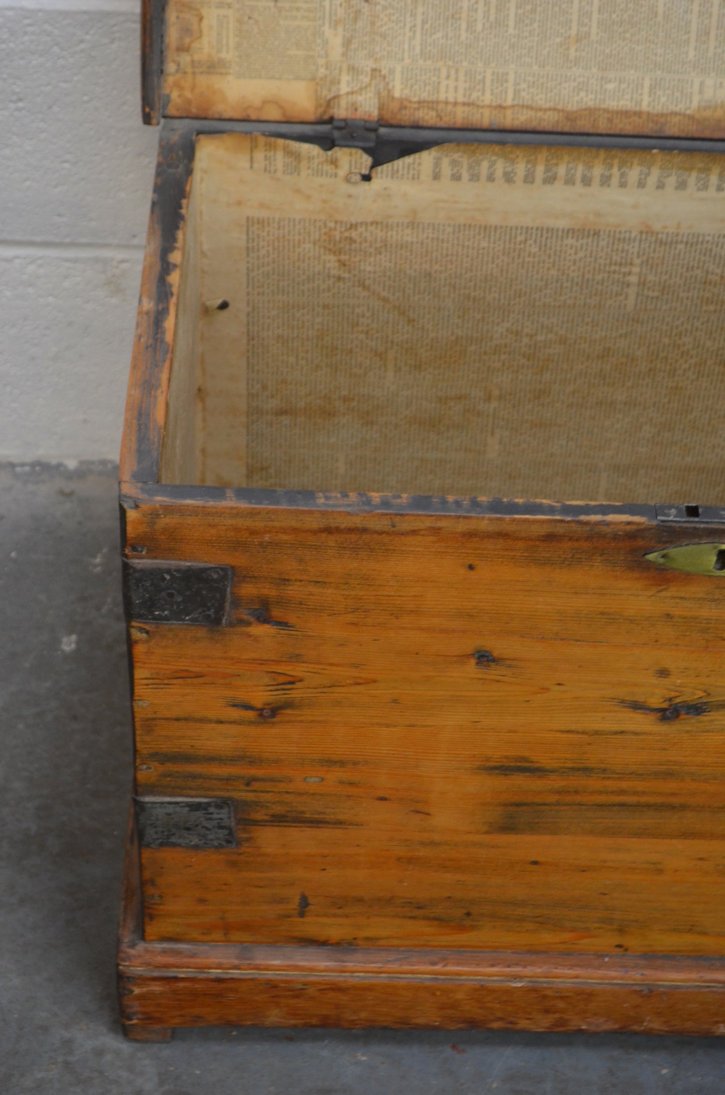 Antique Pine Blanket Box