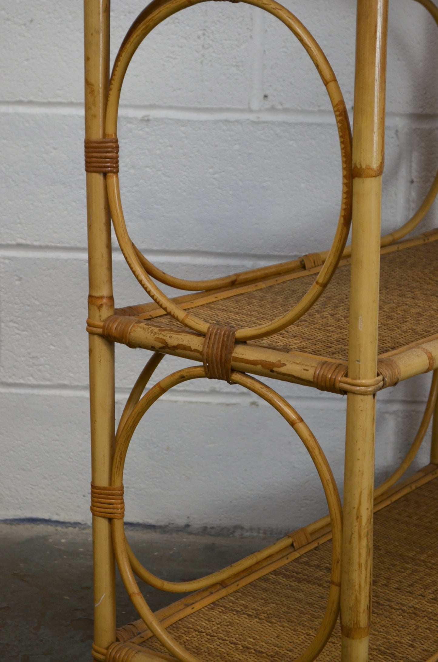 Vintage Bamboo Bookshelf  (large)