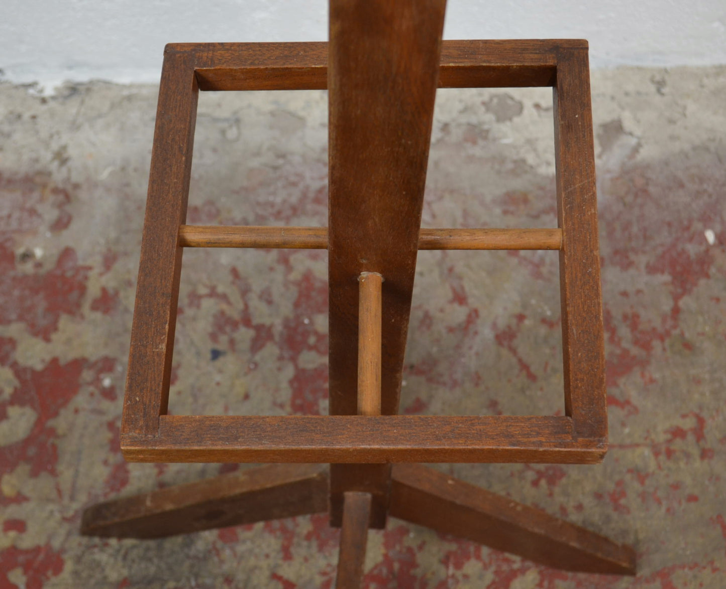 Vintage Teak Coat Stand With Umbrella Rack