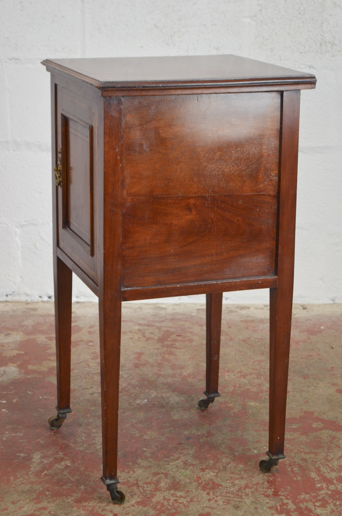 An Edwardian Mahogany Bedside Cabinet