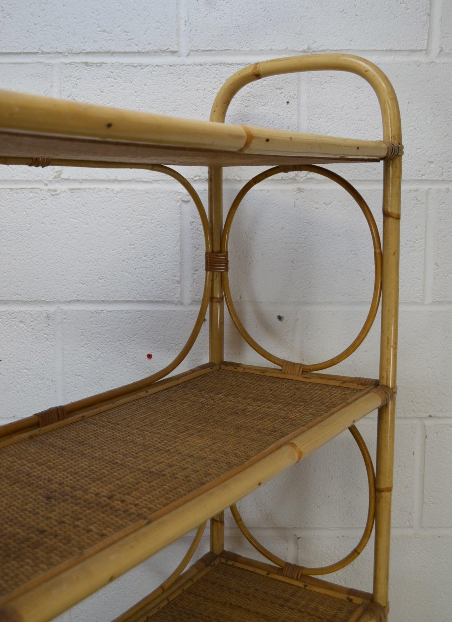 Vintage Bamboo Bookshelf  (large)