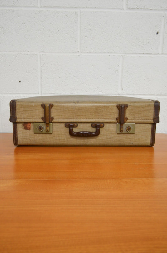Vintage Grey Suitcase