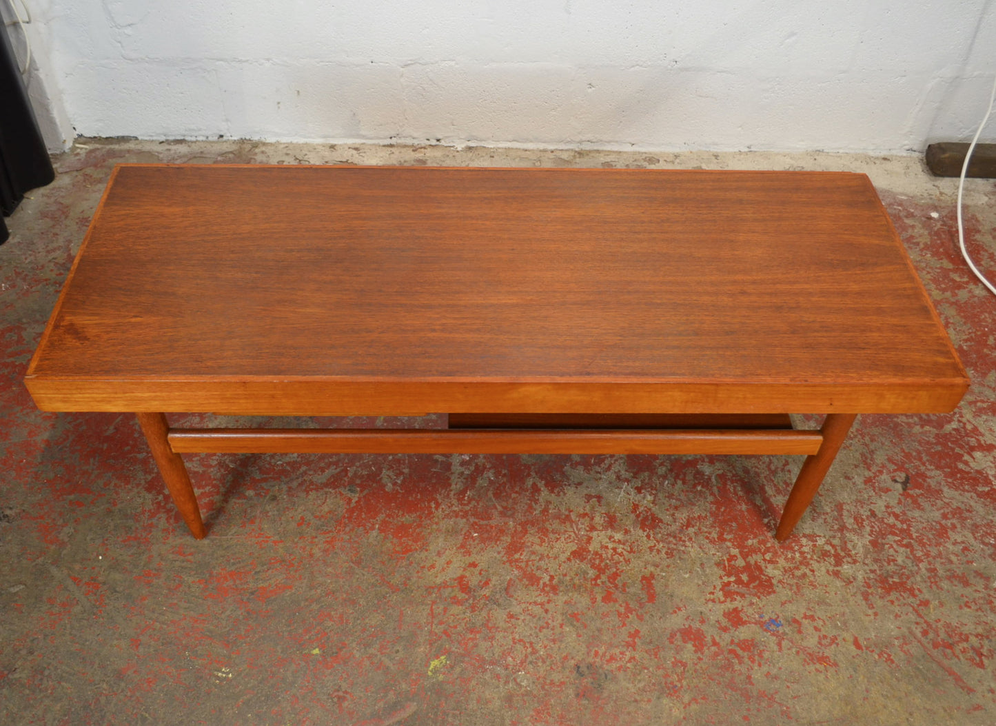 Mid Century WHITE & NEWTON Coffee Table (With Sliding Top)