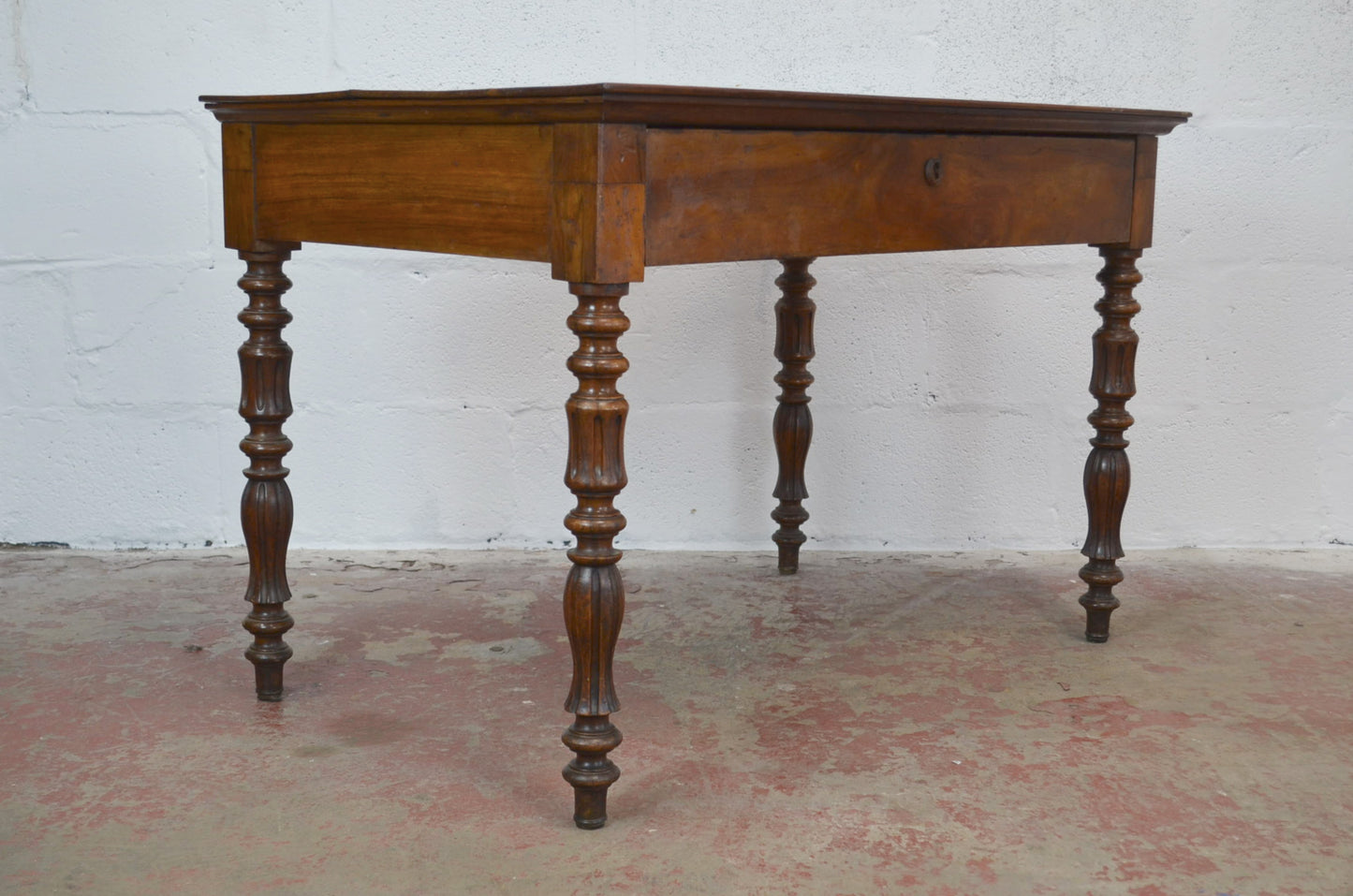 A 19th Century French Walnut Writing Table Desk