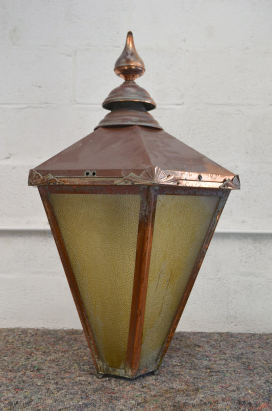 Large Victorian Style Copper Lantern