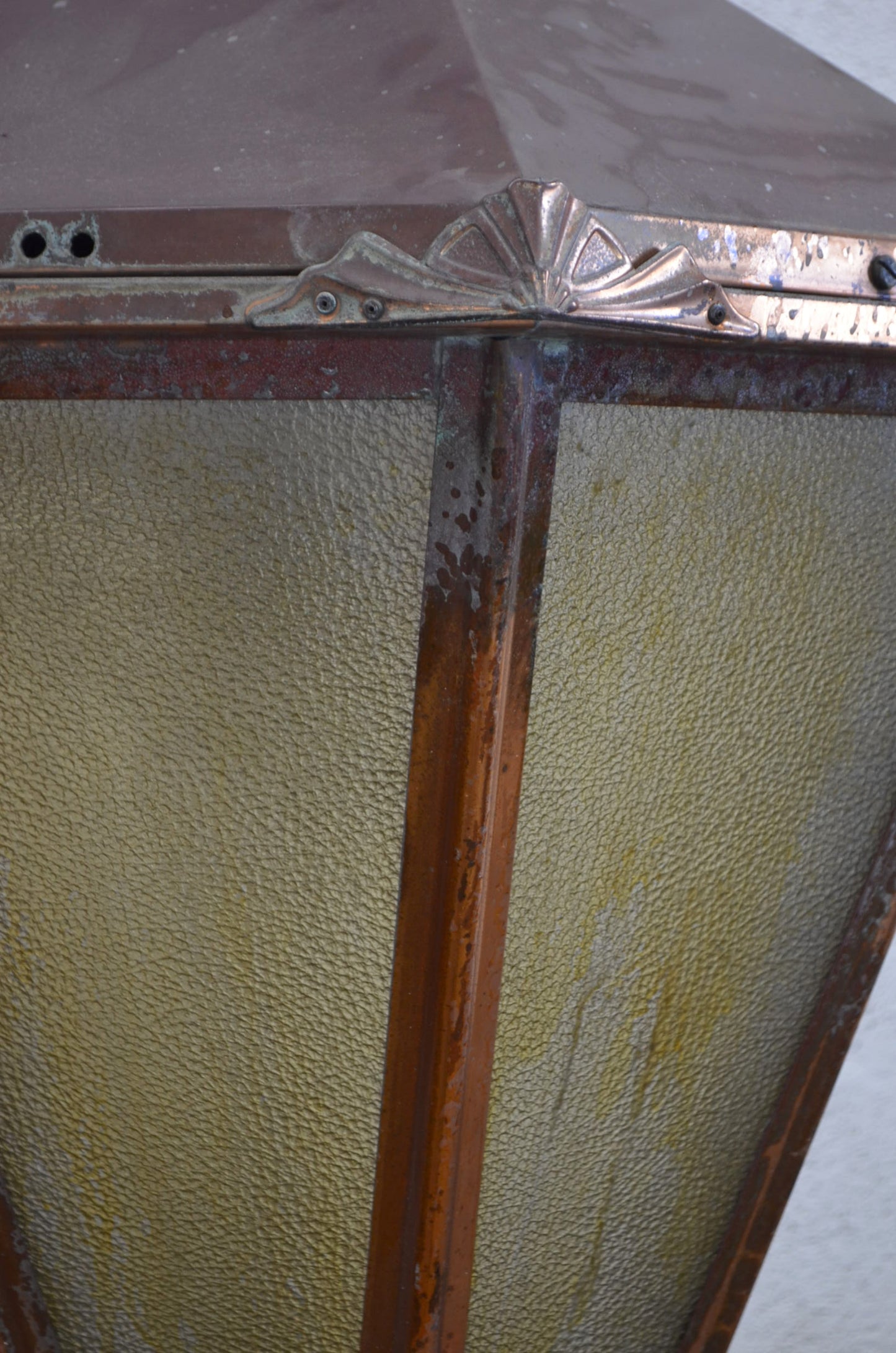 Large Victorian Style Copper Lantern