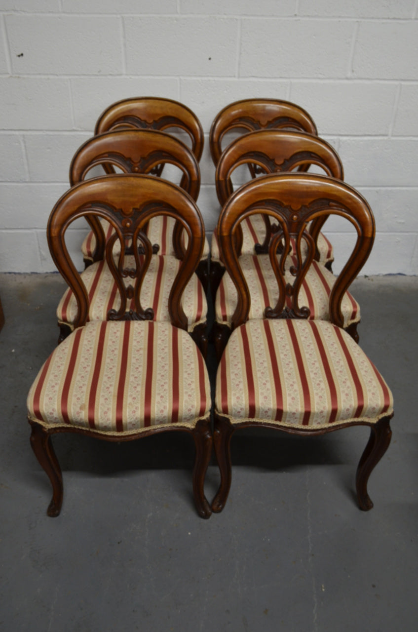 Set Of Six Victorian Dining Chairs