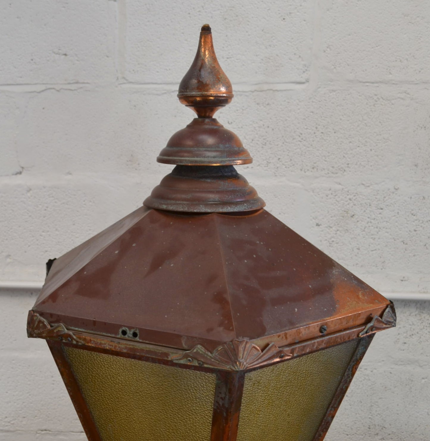 Large Victorian Style Copper Lantern