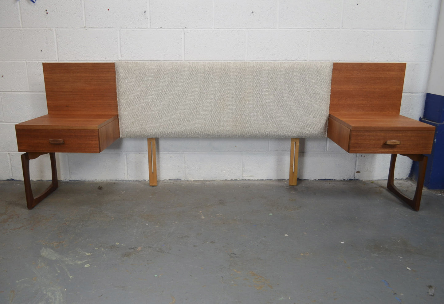 G Plan Headboard & Bedside Tables