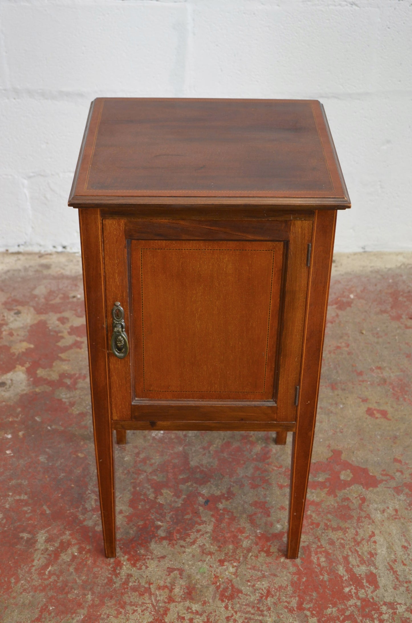 An Edwardian Mahogany Bedside Cabinet