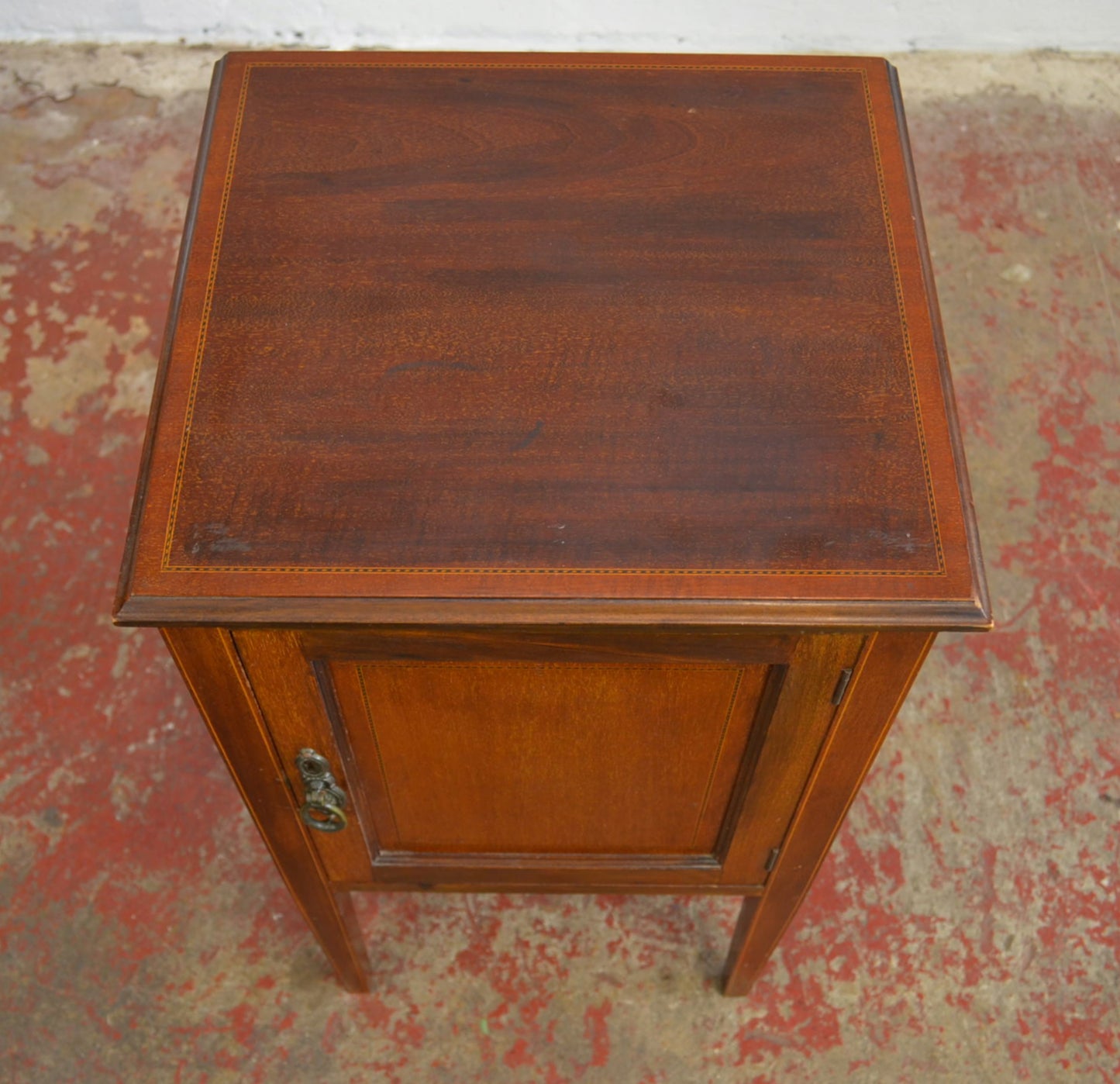 An Edwardian Mahogany Bedside Cabinet