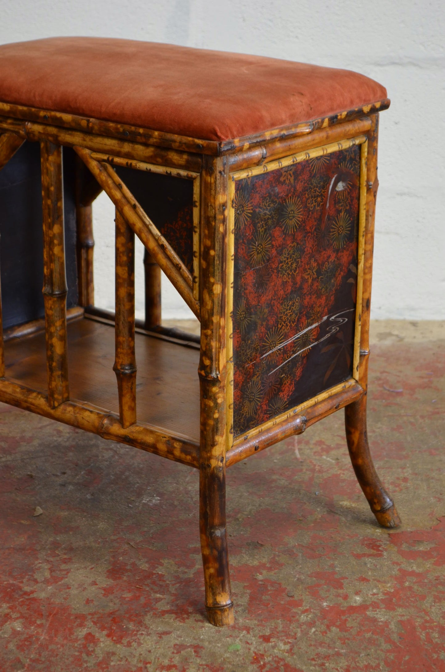 A 19th Century Victorian Aesthetic Period Sewing Box / Stool