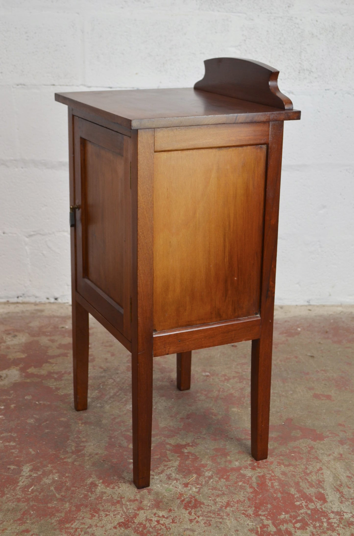 An Edwardian Mahogany Bedside Cabinet
