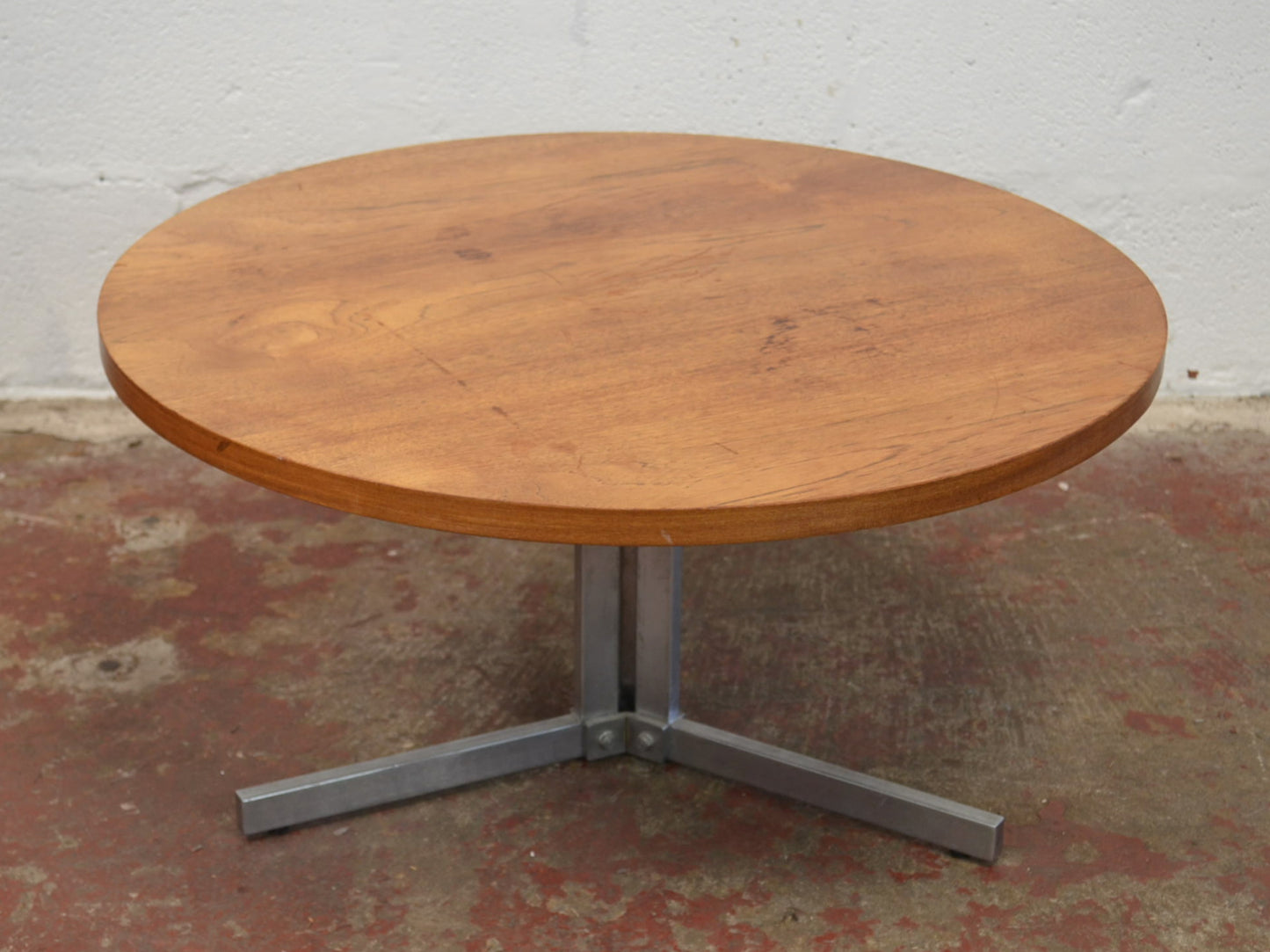 Vintage 1970s Rare Circular Coffee Table