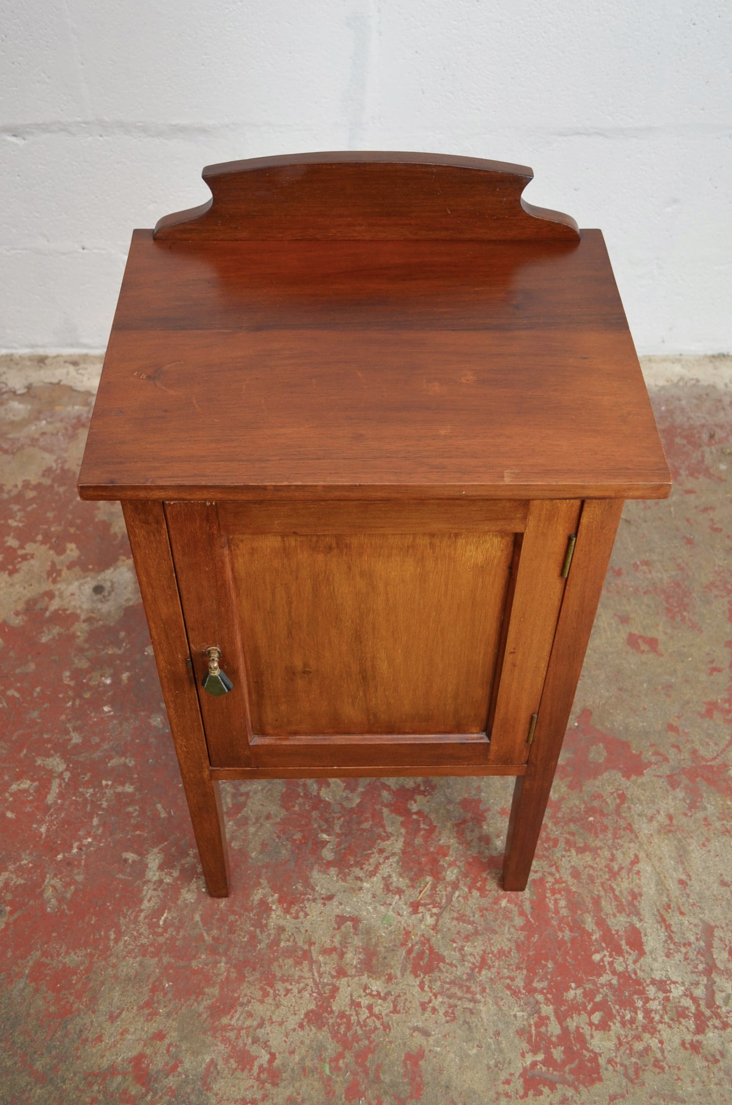 An Edwardian Mahogany Bedside Cabinet