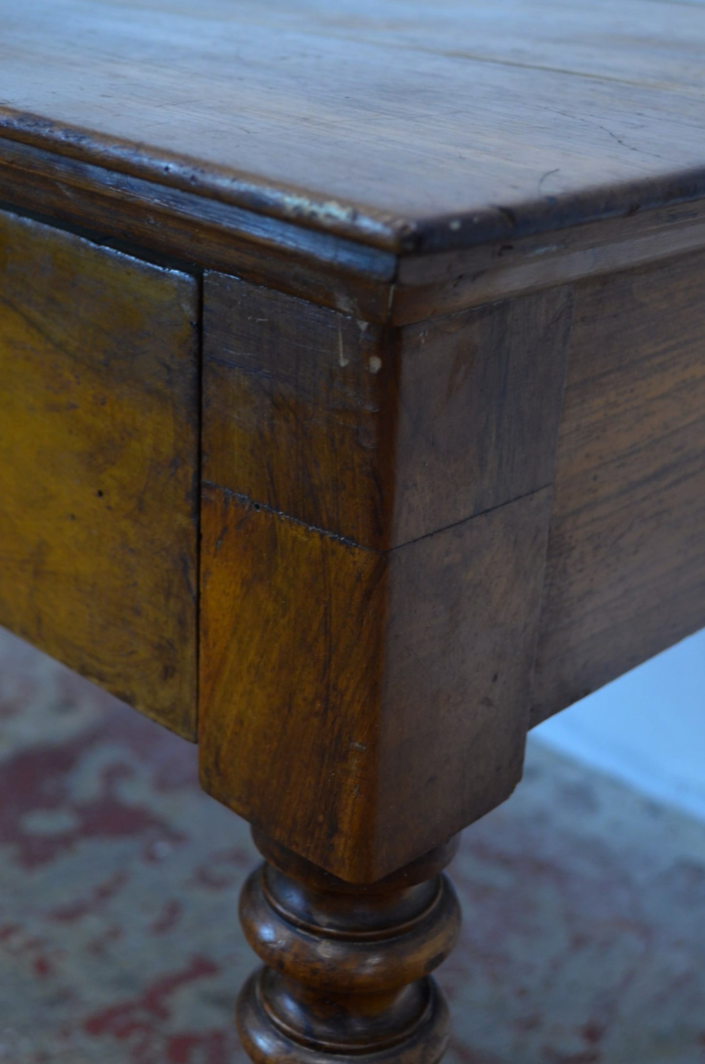 A 19th Century French Walnut Writing Table Desk
