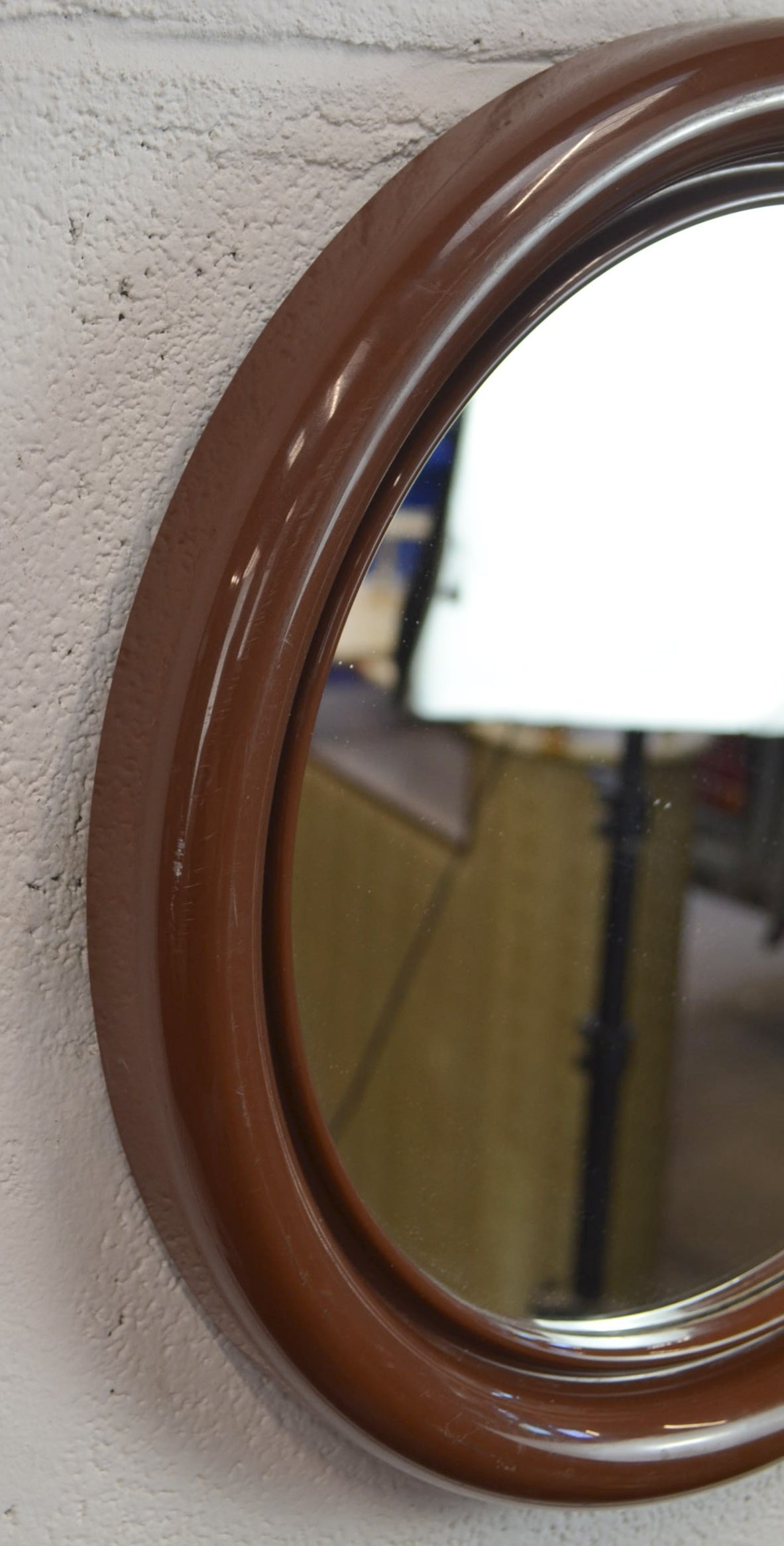 Vintage Circular Wall Mirror by Crayonne