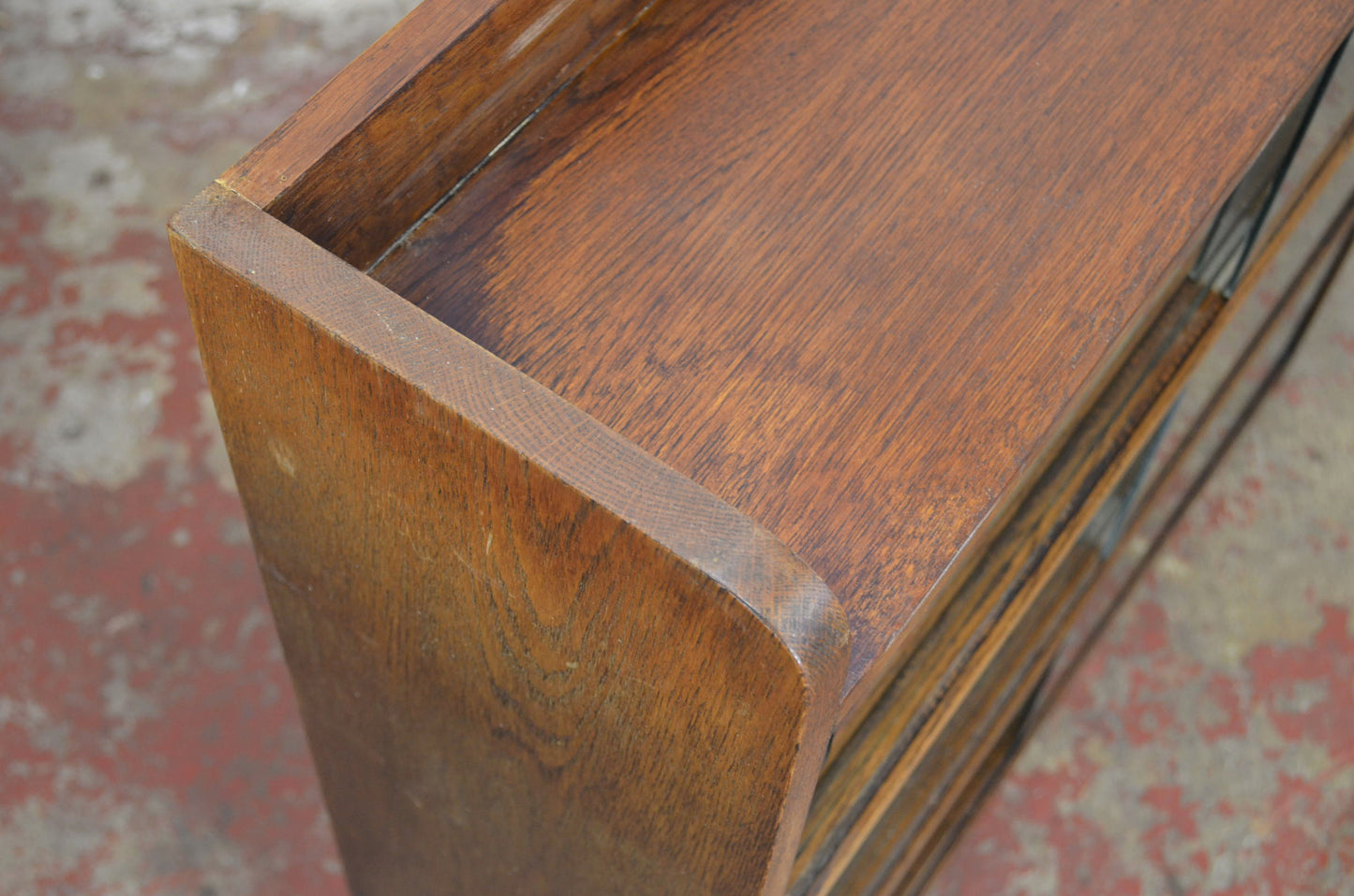 Vintage Mid Century Oak Bookcase/Cabinet