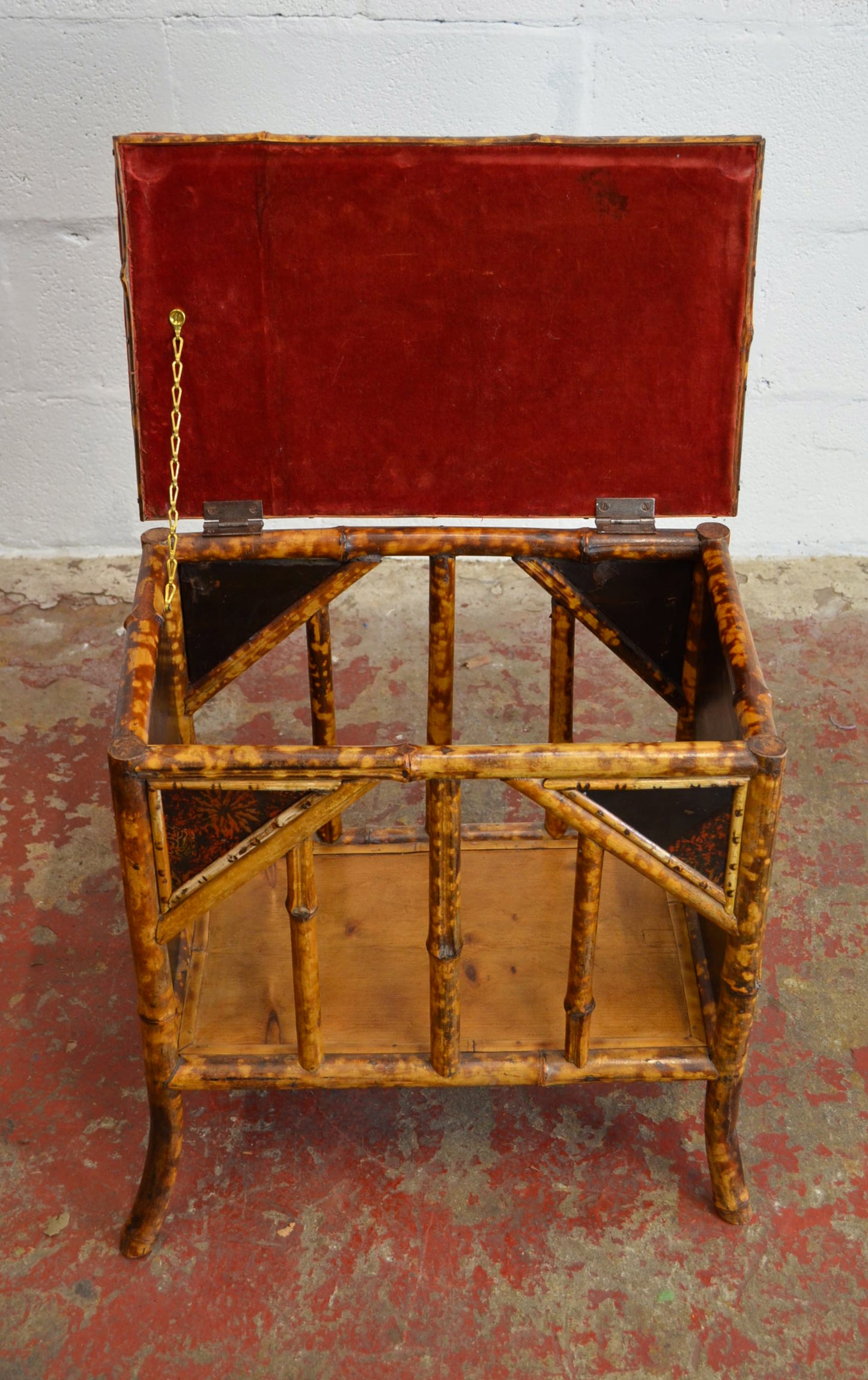 A 19th Century Victorian Aesthetic Period Sewing Box / Stool