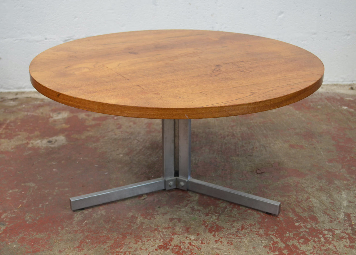 Vintage 1970s Rare Circular Coffee Table