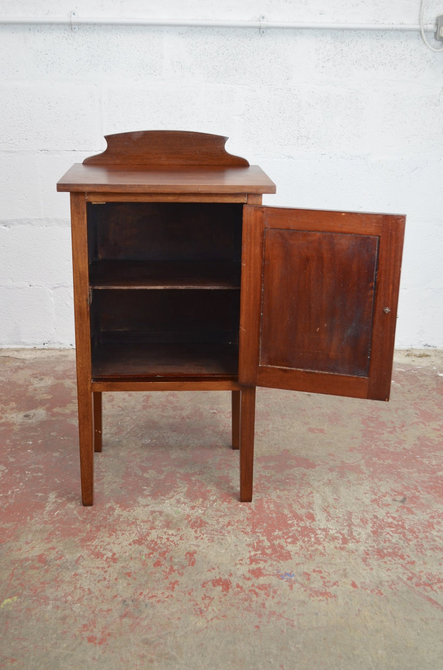An Edwardian Mahogany Bedside Cabinet